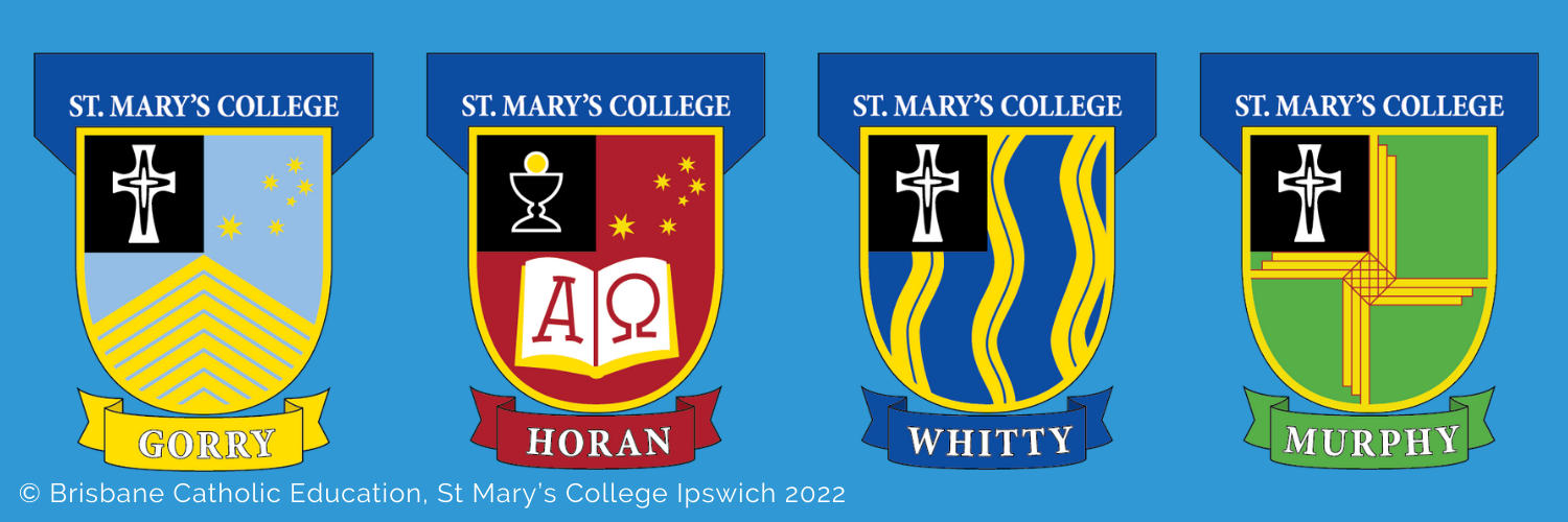 St Mary's College House Colour Badges